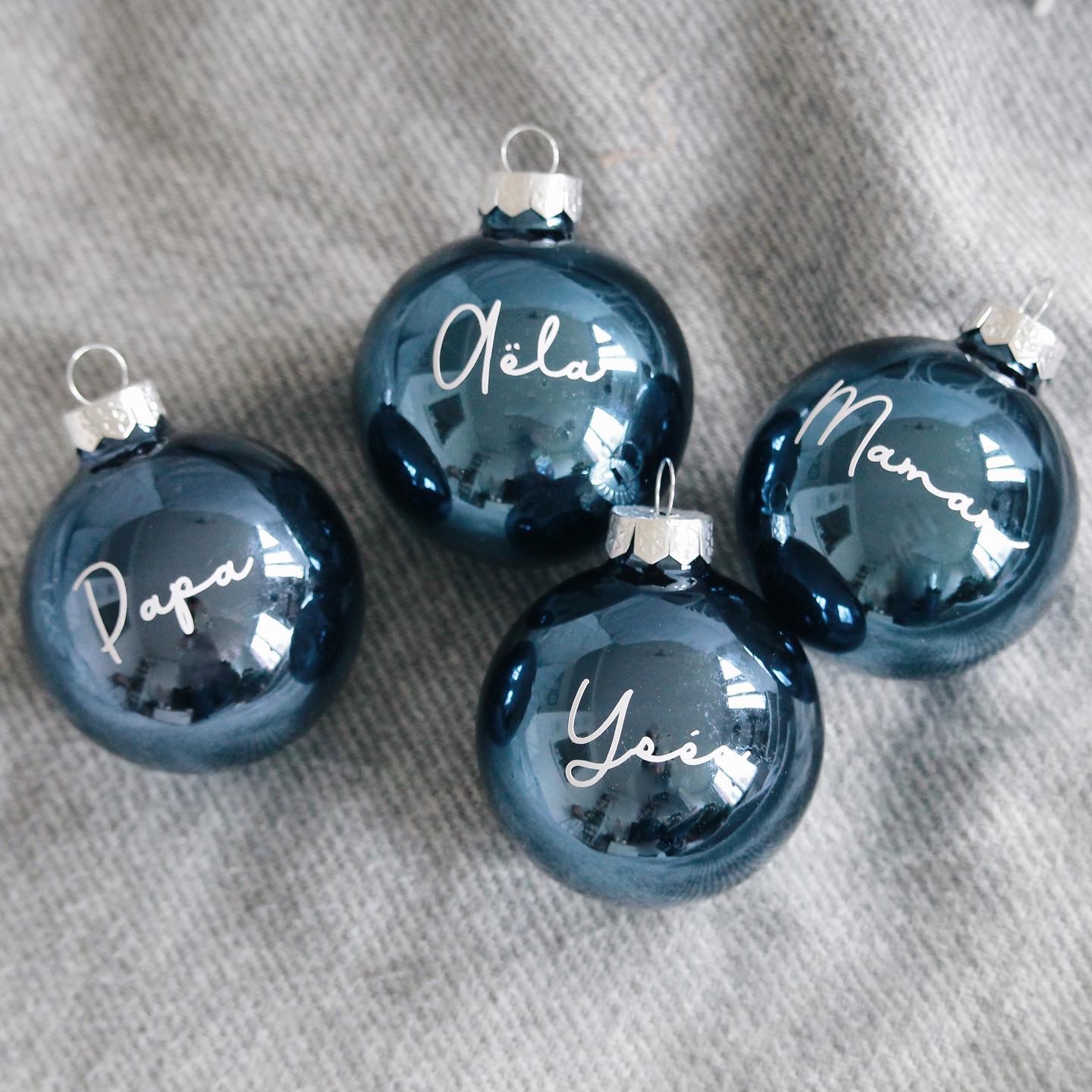 Lot De Boules De Noël Personnalisables à La Main - 10 à 20 Pièces - Rouge - Fabrication 2021